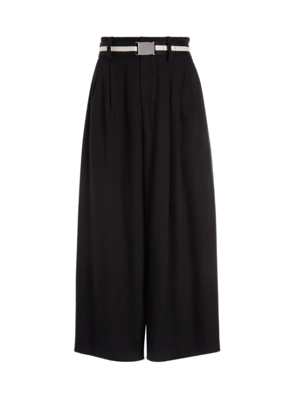 NWT $295 Alice + Olivia Keitha Belted Gaucho Pant in Black - size 2!